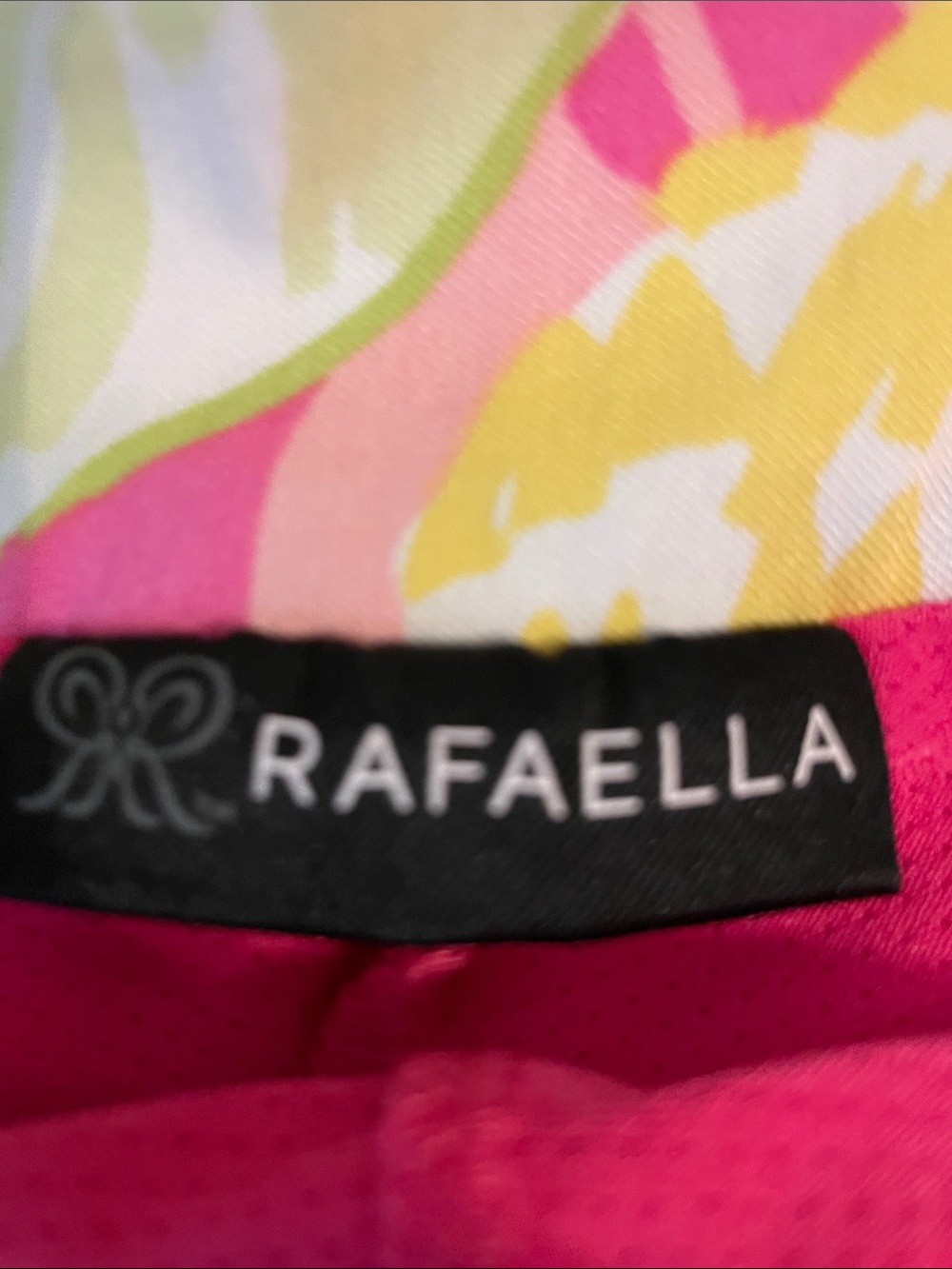 Rafaella Pink Floral Mini Skort with Blue & Yellow Accents - Picture 2 of 4